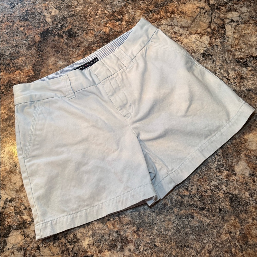 Tommy Hilfiger Light Blue Women's Chino Bermuda Shorts